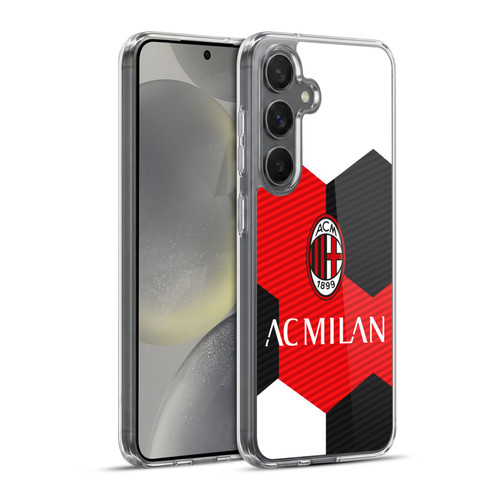 AC Milan Crest Ball Soft Gel Case for Samsung Galaxy S24+ 5G & MagSafe