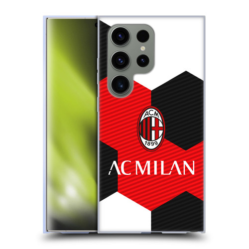 AC Milan Crest Ball Soft Gel Case for Samsung Galaxy S24 Ultra 5G