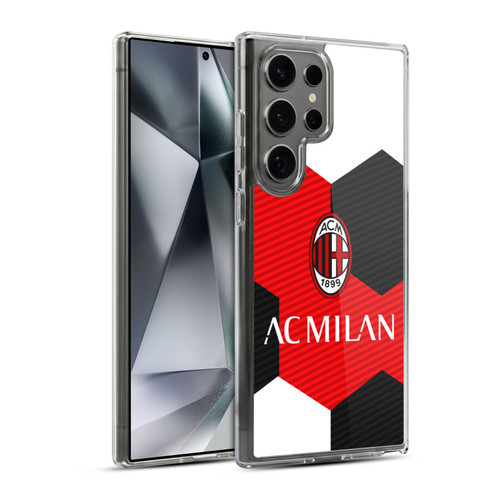 AC Milan Crest Ball Soft Gel Case for Samsung Galaxy S24 Ultra 5G & MagSafe