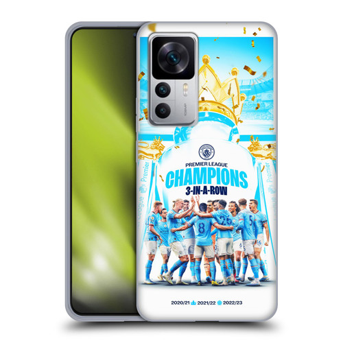 Manchester City Man City FC 2023 Champions Team Poster Soft Gel Case for Xiaomi 12T 5G / 12T Pro 5G / Redmi K50 Ultra 5G