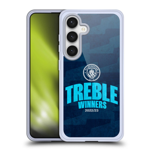 Manchester City Man City FC 2023 Treble Winners Graphics Soft Gel Case for Samsung Galaxy S24 5G