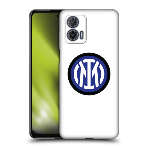 Fc Internazionale Milano Badge Logo On White Soft Gel Case for Motorola Moto G73 5G