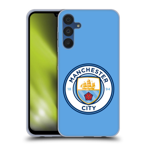 Manchester City Man City FC Badge Blue Full Colour Soft Gel Case for Samsung Galaxy A15