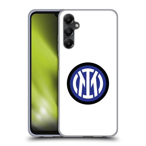 Fc Internazionale Milano Badge Logo On White Soft Gel Case for Samsung Galaxy A05s