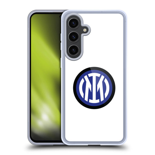 Fc Internazionale Milano Badge Logo On White Soft Gel Case for Samsung Galaxy S24+ 5G