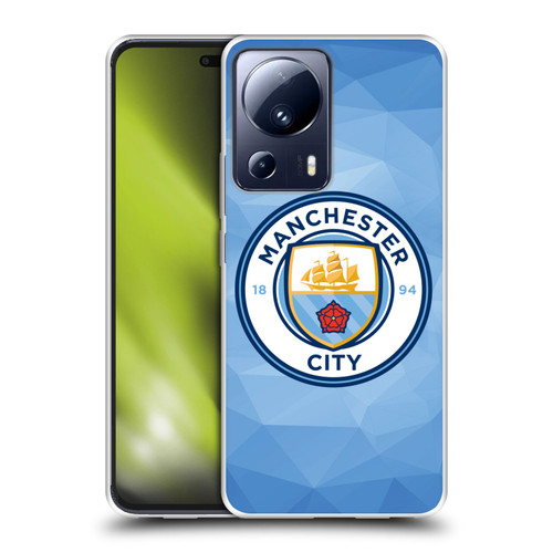 Manchester City Man City FC Badge Geometric Blue Full Colour Soft Gel Case for Xiaomi 13 Lite 5G