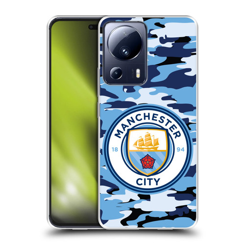 Manchester City Man City FC Badge Camou Blue Moon Soft Gel Case for Xiaomi 13 Lite 5G