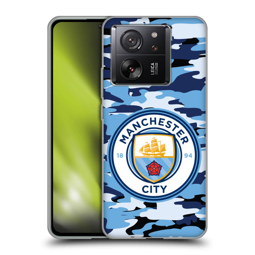 Manchester City Man City FC Badge Camou Blue Moon Soft Gel Case for Xiaomi 13T 5G / 13T Pro 5G