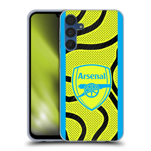 Arsenal FC 2023/24 Crest Kit Away Soft Gel Case for Samsung Galaxy A15