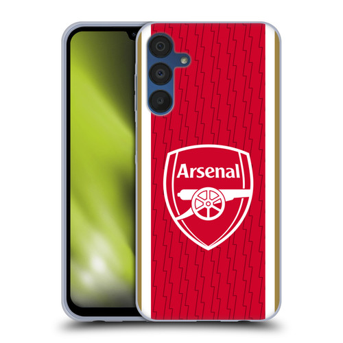 Arsenal FC 2023/24 Crest Kit Home Soft Gel Case for Samsung Galaxy A15