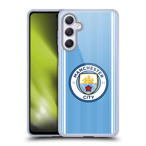 Manchester City Man City FC 2023/24 Badge Kit Home Soft Gel Case for Samsung Galaxy M54 5G