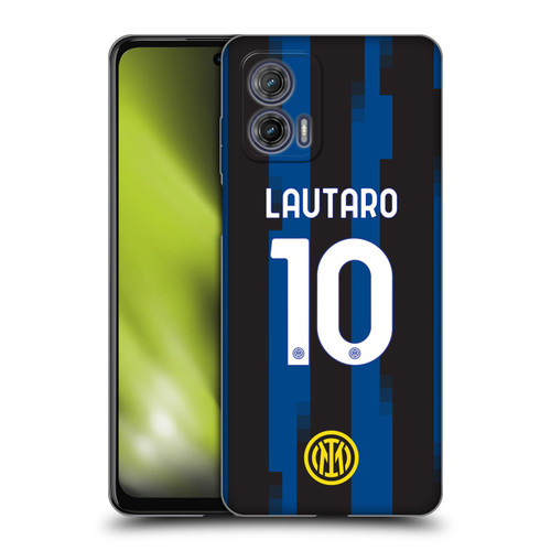 Fc Internazionale Milano 2023/24 Players Home Kit Lautaro Martínez Soft Gel Case for Motorola Moto G73 5G
