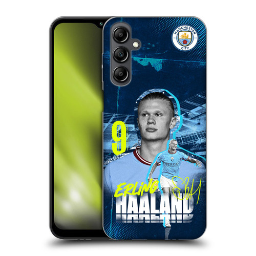Manchester City Man City FC 2022/23 First Team Erling Haaland Soft Gel Case for Samsung Galaxy M14 5G