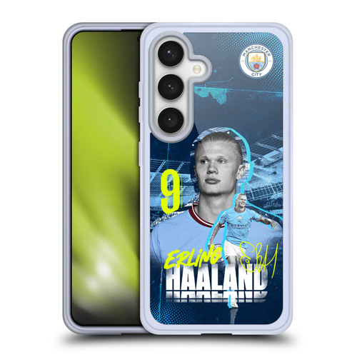 Manchester City Man City FC 2022/23 First Team Erling Haaland Soft Gel Case for Samsung Galaxy S24 5G