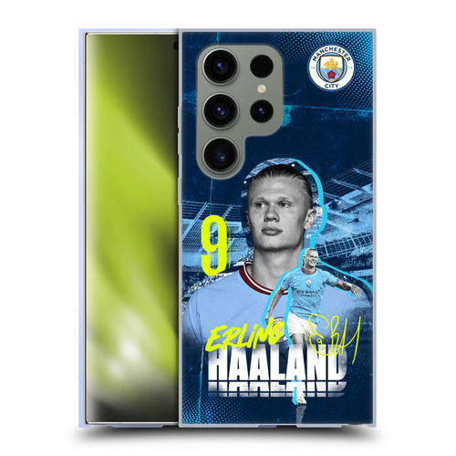 Manchester City Man City FC 2022/23 First Team Erling Haaland Soft Gel Case for Samsung Galaxy S24 Ultra 5G
