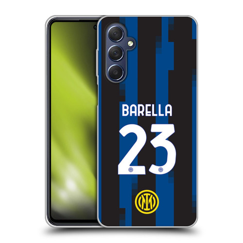 Fc Internazionale Milano 2023/24 Players Home Kit Nicolò Barella Soft Gel Case for Samsung Galaxy M54 5G
