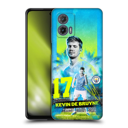 Manchester City Man City FC 2023/24 First Team Kevin De Bruyne Soft Gel Case for Motorola Moto G73 5G