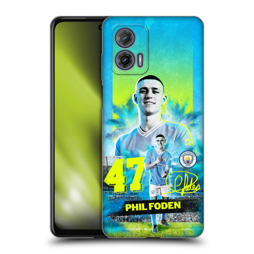 Manchester City Man City FC 2023/24 First Team Phil Foden Soft Gel Case for Motorola Moto G73 5G