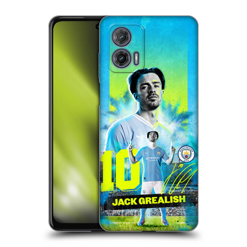 Manchester City Man City FC 2023/24 First Team Jack Grealish Soft Gel Case for Motorola Moto G73 5G