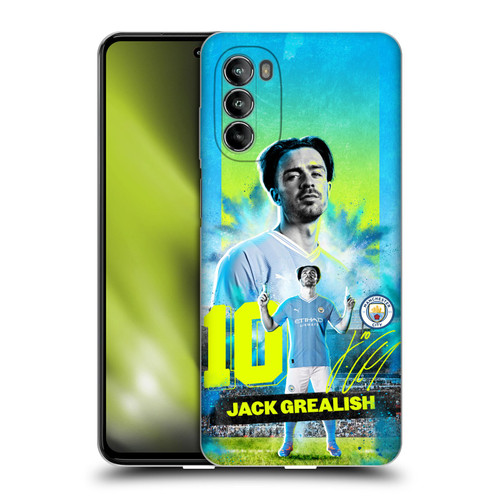 Manchester City Man City FC 2023/24 First Team Jack Grealish Soft Gel Case for Motorola Moto G82 5G