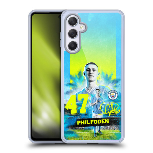Manchester City Man City FC 2023/24 First Team Phil Foden Soft Gel Case for Samsung Galaxy M54 5G
