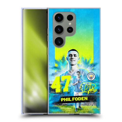 Manchester City Man City FC 2023/24 First Team Phil Foden Soft Gel Case for Samsung Galaxy S24 Ultra 5G