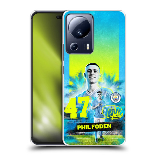 Manchester City Man City FC 2023/24 First Team Phil Foden Soft Gel Case for Xiaomi 13 Lite 5G