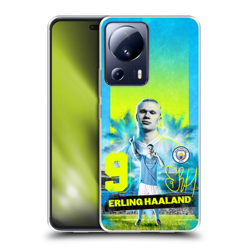 Manchester City Man City FC 2023/24 First Team Erling Haaland Soft Gel Case for Xiaomi 13 Lite 5G