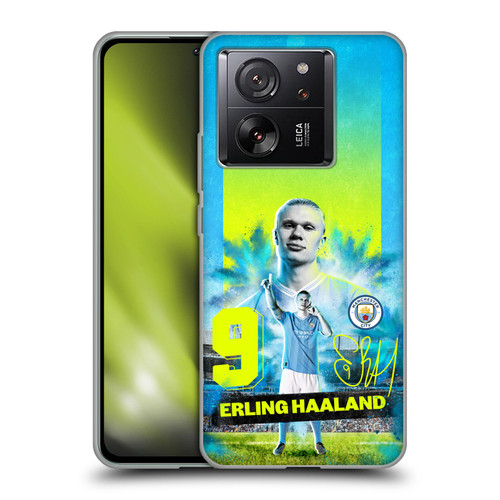 Manchester City Man City FC 2023/24 First Team Erling Haaland Soft Gel Case for Xiaomi 13T 5G / 13T Pro 5G