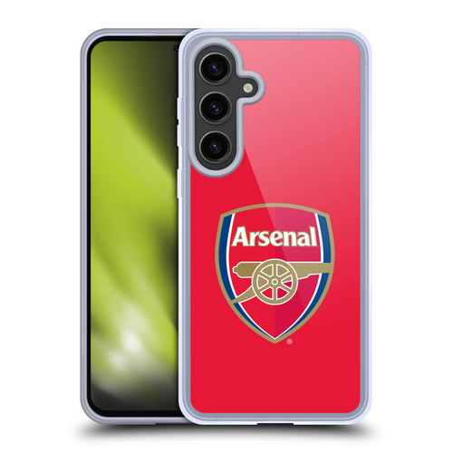 Arsenal FC Crest 2 Full Colour Red Soft Gel Case for Samsung Galaxy S24+ 5G