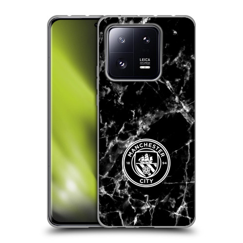 Manchester City Man City FC Marble Badge Black White Mono Soft Gel Case for Xiaomi 13 Pro 5G