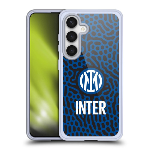 Fc Internazionale Milano Patterns Abstract 2 Soft Gel Case for Samsung Galaxy S24 5G & MagSafe
