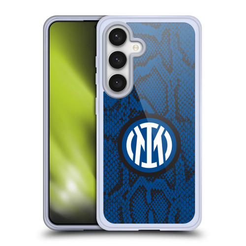 Fc Internazionale Milano Patterns Snake Soft Gel Case for Samsung Galaxy S24 5G & MagSafe