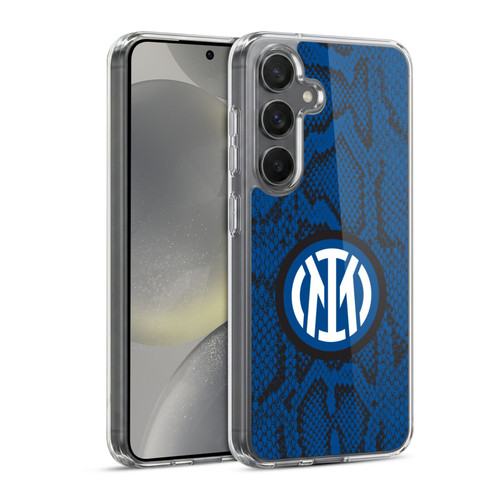 Fc Internazionale Milano Patterns Snake Soft Gel Case for Samsung Galaxy S24 5G & MagSafe