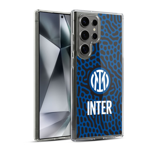 Fc Internazionale Milano Patterns Abstract 2 Soft Gel Case for Samsung Galaxy S24 Ultra 5G & MagSafe