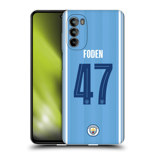 Manchester City Man City FC 2023/24 Players Home Kit Phil Foden Soft Gel Case for Motorola Moto G82 5G