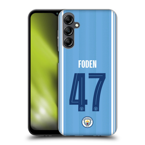 Manchester City Man City FC 2023/24 Players Home Kit Phil Foden Soft Gel Case for Samsung Galaxy M14 5G