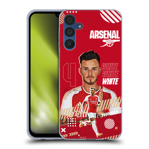 Arsenal FC 2023/24 First Team Ben White Soft Gel Case for Samsung Galaxy A15