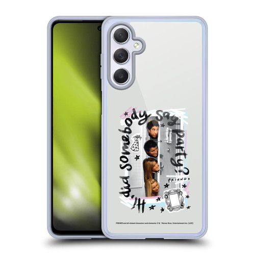 Friends TV Show Doodle Art Somebody Say Party Soft Gel Case for Samsung Galaxy M54 5G