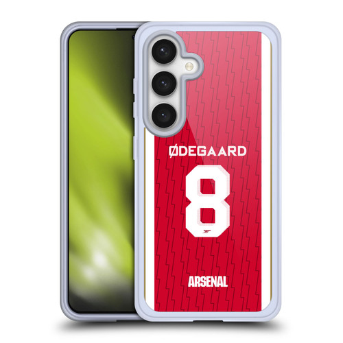 Arsenal FC 2023/24 Players Home Kit Martin Ødegaard Soft Gel Case for Samsung Galaxy S24 5G