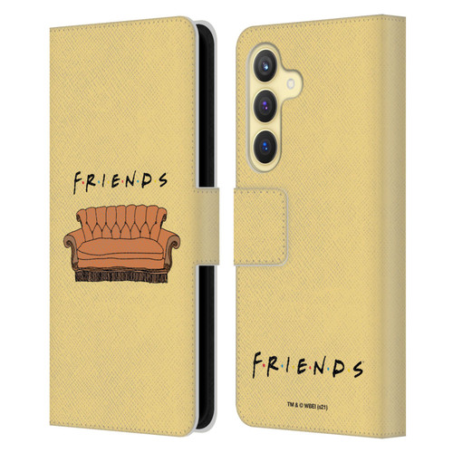 Friends TV Show Iconic Couch Leather Book Wallet Case Cover For Samsung Galaxy S24 5G