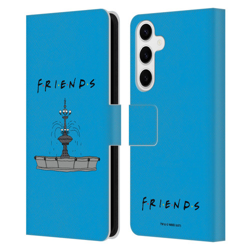 Friends TV Show Iconic Fountain Leather Book Wallet Case Cover For Samsung Galaxy S24+ 5G