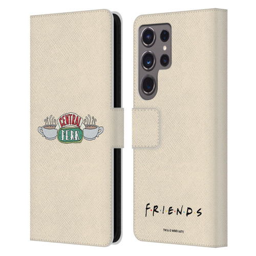 Friends TV Show Iconic Central Perk Leather Book Wallet Case Cover For Samsung Galaxy S24 Ultra 5G