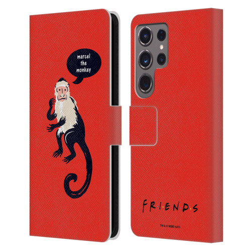 Friends TV Show Iconic Marcel The Monkey Leather Book Wallet Case Cover For Samsung Galaxy S24 Ultra 5G