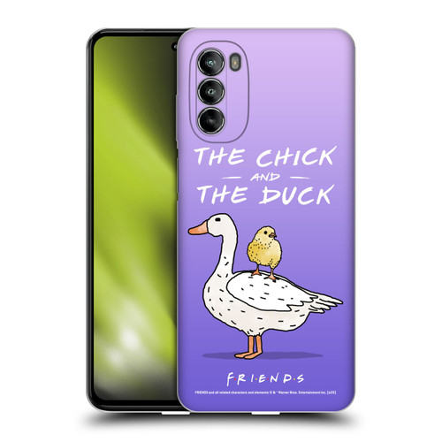 Friends TV Show Key Art Chick And Duck Soft Gel Case for Motorola Moto G82 5G
