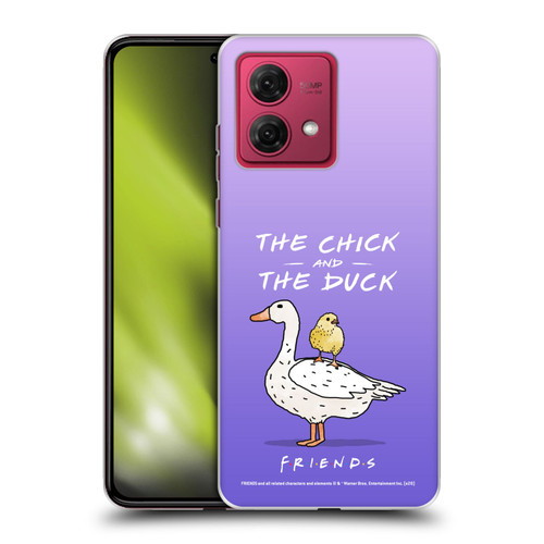 Friends TV Show Key Art Chick And Duck Soft Gel Case for Motorola Moto G84 5G