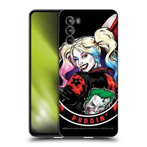 Batman DC Comics Harley Quinn Graphics Puddin Soft Gel Case for Motorola Moto G82 5G