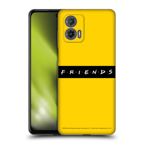Friends TV Show Logos Pattern Soft Gel Case for Motorola Moto G73 5G