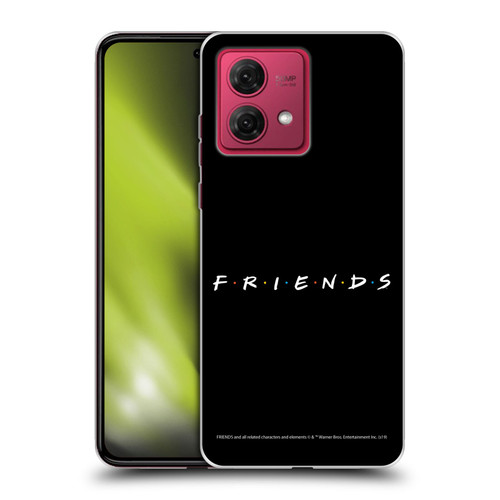 Friends TV Show Logos Black Soft Gel Case for Motorola Moto G84 5G