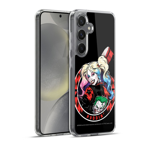 Batman DC Comics Harley Quinn Graphics Puddin Soft Gel Case for Samsung Galaxy S24+ 5G